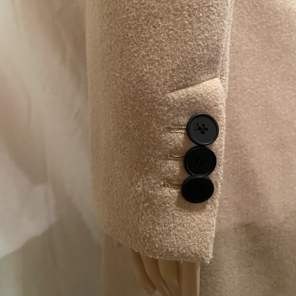 Zara Long Single-Breasted Trench Coat in Camel - Picture 5 of 6